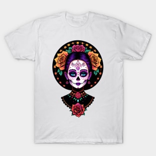 Floral Day of the Dead Girl T-Shirt